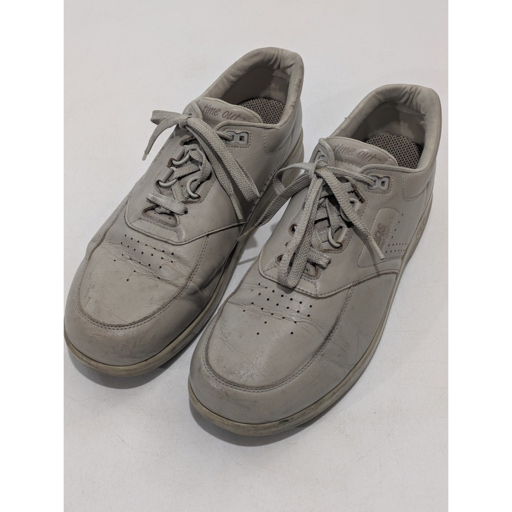 SAS Time Out Men's Leather Walking Shoes Gray Size 12.5